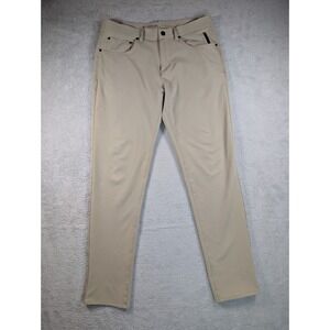 Fourlaps Extend‎ Slim Fit Pants Mens 33x32 Tan Khaki Performance Stretch 1072